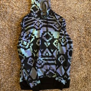 Large On The Byas native patterned hoodie